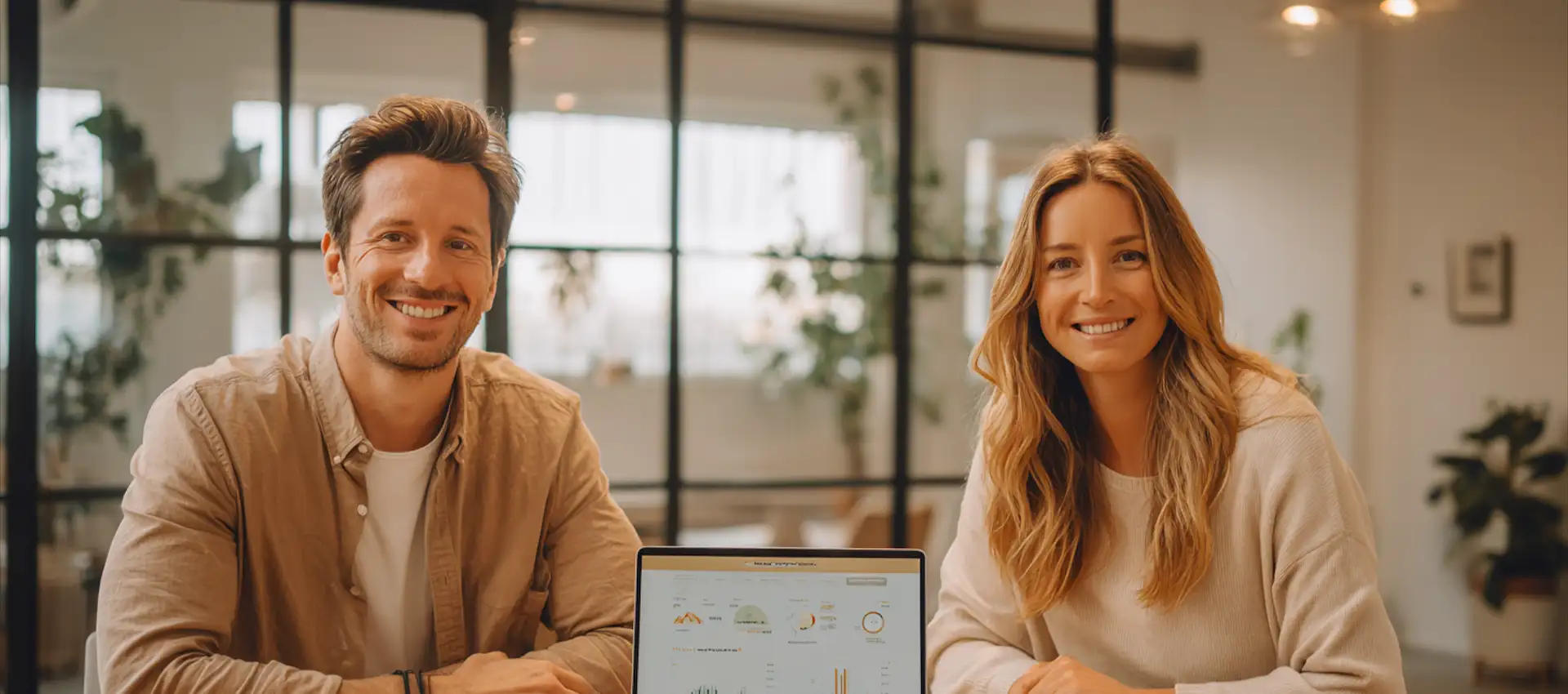 Request a quote. Chester WorX consultant and small business owner discussing a new website project at a bright office table